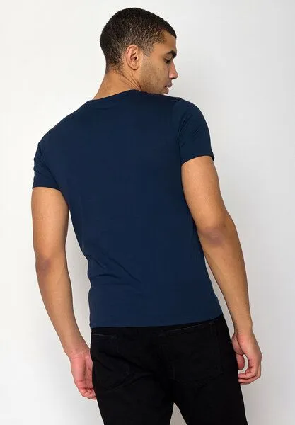 GreenBomb GREENBOMB Bike Bars Guide - Sportliches T-Shirt aus Bio-Baumwolle / hochwertiger Print / GOTS / Fair & Vegan, Blau (marineblau), – Produktbild 4 von 4