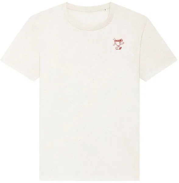Kultgut Kultgut Artdesign - Shirt aus recycelter Biobaumwolle /Ramen, Natur, – Produktbild 1 von 4
