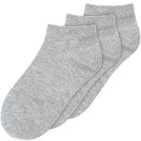 MELA Sneakersocken 3er Pack | von MELA | Fairtrade & GOTS zertifiziert, Grau-melange, – Produktbild 1 von 1