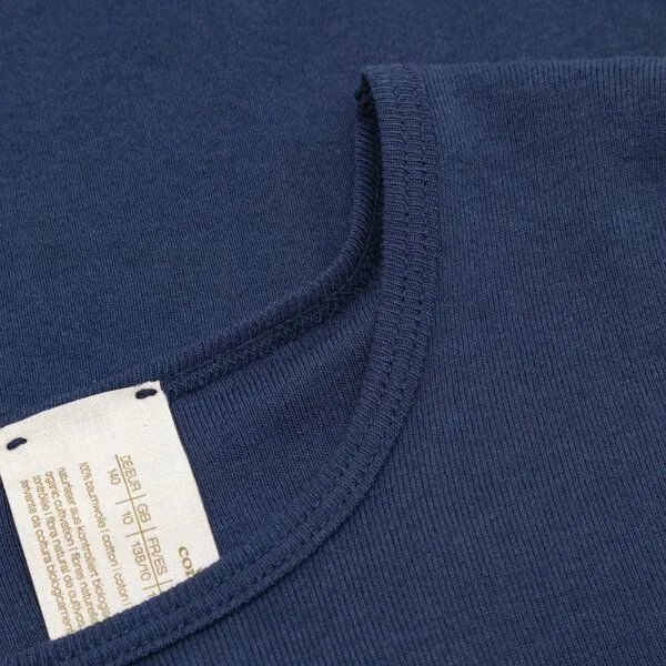 comazo|earth comazo|earth Fairtrade Natur Kinder Shirt kurzarm | GOTS zerftifiziert, Marine, – Produktbild 3 von 3
