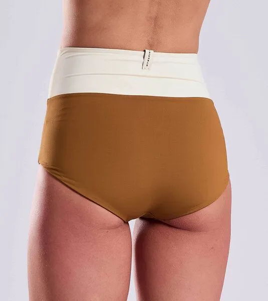 MYMARINI MYMARINI Wendbare Surfshorts mit Shape-Effect aus ECONYL, Argan-umber-white (braun), – Produktbild 3 von 4