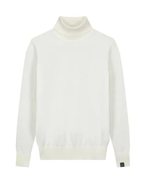 Kuyichi Kuyichi Rachel Rollkragenpullover aus Bio-Baumwolle, Off white, – Produktbild 1 von 2