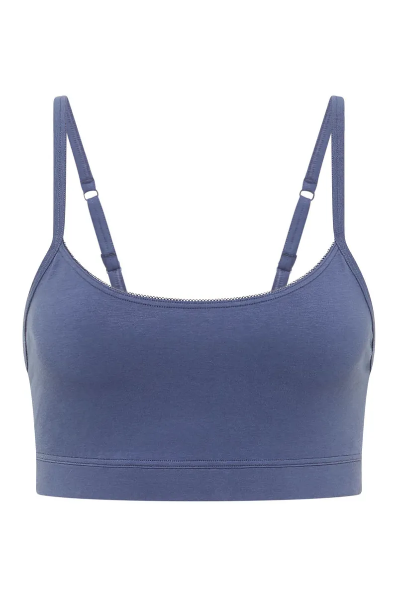 Tranquillo Bralette Tabeaa aus Biobaumwolle - crown blue / M – Produktbild 1 von 2