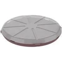 REuse REuse Pizzabox take away Verpackung - Essensbehälter to go, Rot transparent, – Produktbild 1 von 1