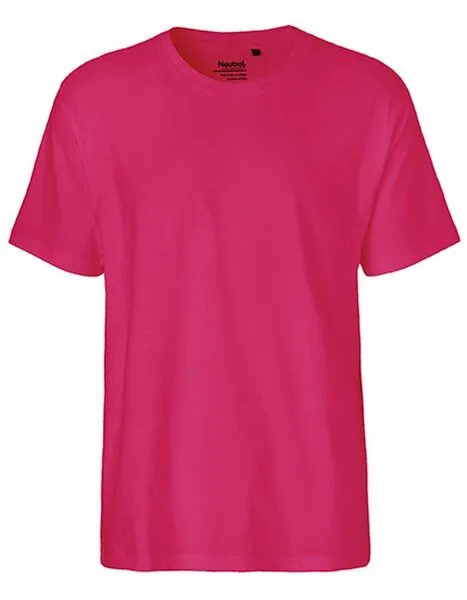 Neutral Neutral® Herren / Unisex T-Shirt von Neutral Bio Baumwolle Stabiler dicker Stoff, Pink, – Produktbild 1 von 4