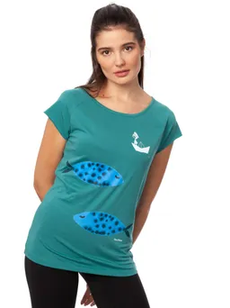 FellHerz La Capitana Cap Sleeve jungle green - XS – Produktbild 1 von 1