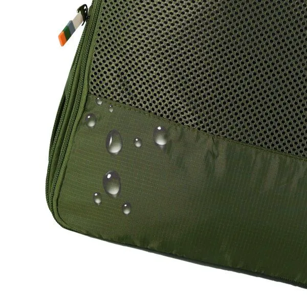TRAVEL DUDE TRAVEL DUDE Packing Cubes mit Kompression aus recycelten Plastikflaschen, Dunkelgrün, – Produktbild 5 von 5
