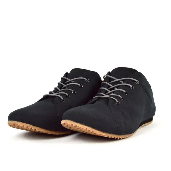 SORBAS SORBAS '63 veganer Sneaker aus Bio-Baumwolle Low-Cut (gefüttert), Black (schwarz), – Produktbild 3 von 4