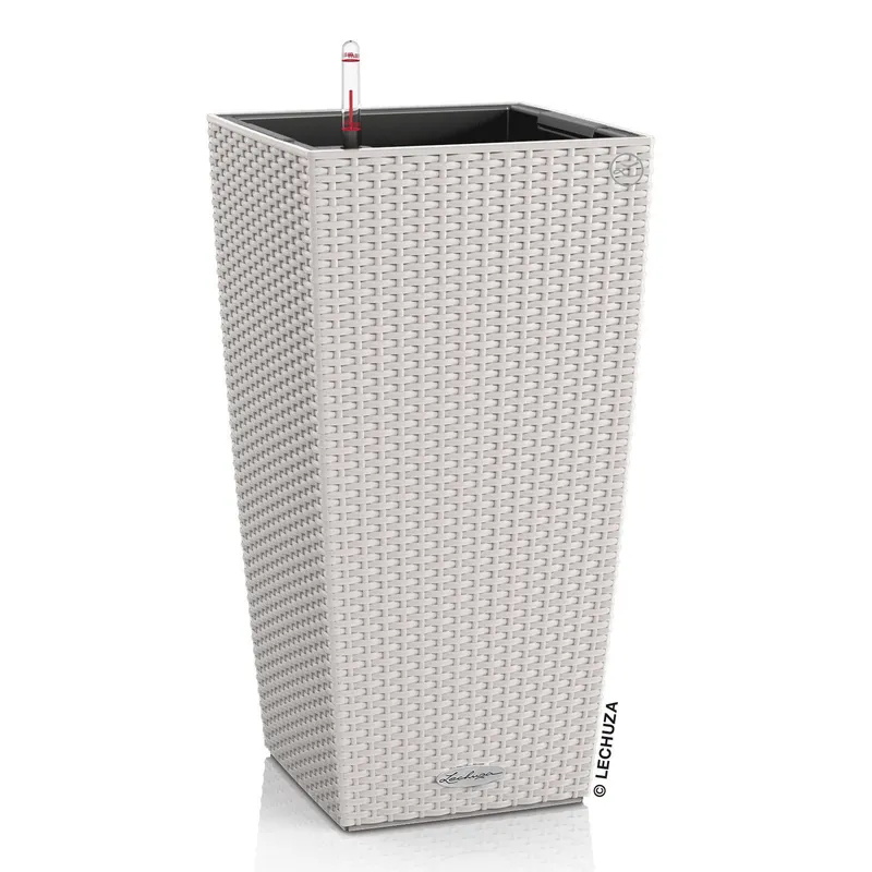 Lechuza® Lechuza® 'Cubico Cottage 40', lichtgrau, ca. 40 x 40 x H 75 cm, Grau, – Produktbild 1 von 1