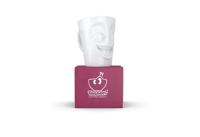 FIFTYEIGHT PRODUCTS FIFTYEIGHT PRODUCTS Henkelbecher „Witzig“ (350 ml) – Produktbild 5 von 6