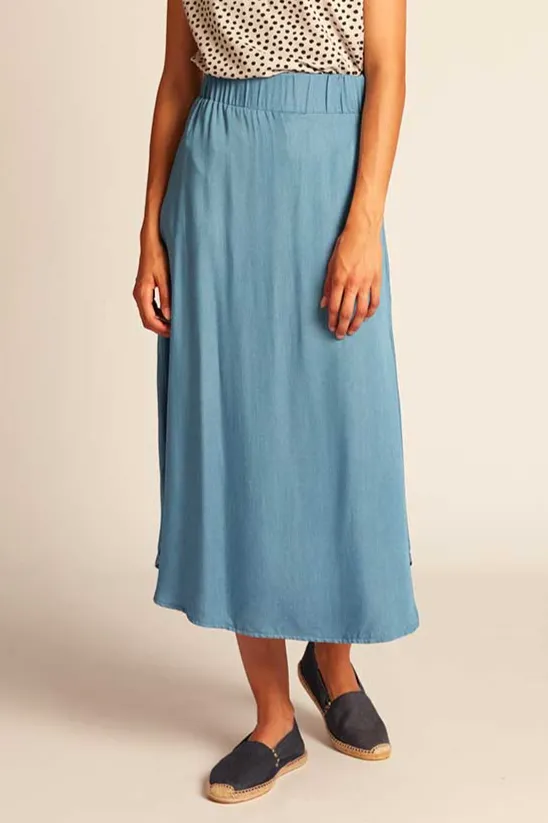 WiDDA WiDDA Damen vegan Skirt Julip Light Blue, Hellblau, – Produktbild 2 von 2