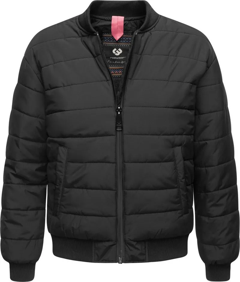 ragwear ragwear Bomberjacke Bombina Wasserdichte Damen Winterjacke im Oversized-Look, Schwarz, – Produktbild 2 von 5