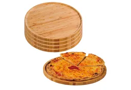 Kesper Kesper Pizzateller 5 Stück Pizzateller - Bambus - Ø 32cm, (5 St), hochgezogener Rand – Produktbild 1 von 1