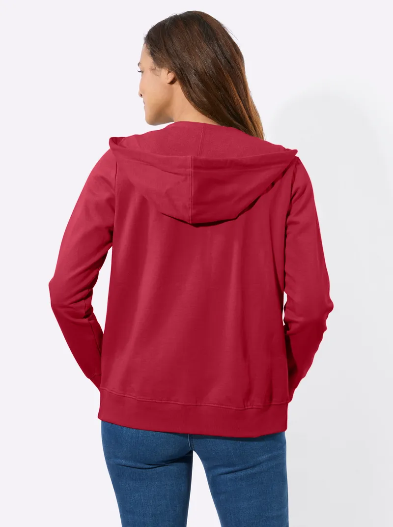 Witt Sweatjacke, Rot, – Produktbild 2 von 2
