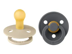 BIBS BIBS Schnuller Naturlatex "Colour" 2er Pack kirschförmig 0-6 Monate – Produktbild 1 von 1