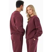 ORGANICATION ORGANICATION SAYLORR | Essentials Travel Unisex Sweatshirt aus Bio-Baumwolle und recyceltem Polyester, Bordeaux, – Produktbild 1 von 1