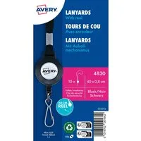 Avery Zweckform Avery Zweckform 10 Lanyards mit Aufrollmechanismus – Produktbild 1 von 1