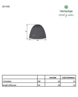 HempAge HempAge Strickmütze recycled Hanf/Biobaumwolle – Produktbild 1 von 1