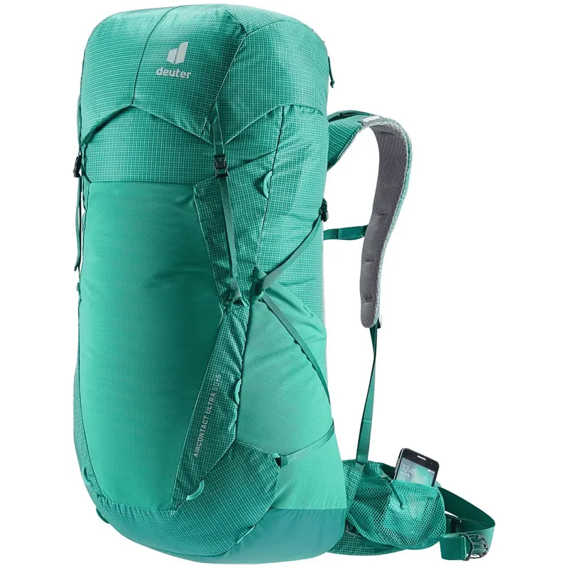 Deuter Deuter Aircontact Ultra 50+5 Unisex Trekkingrucksack, grün, 50 ℓ, Grün, – Produktbild 5 von 6