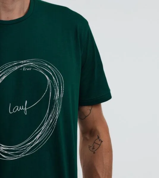 Gary Mash GARY MASH Shirt Kreislauf aus Biobaumwolle, Dunkelgrün, – Produktbild 3 von 4