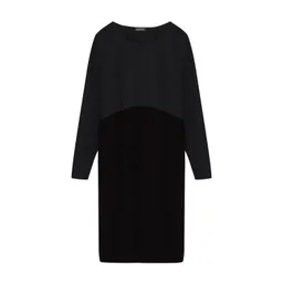 WiDDA WiDDA Damen vegan Kleid Zwo Grau/Schwarz – Produktbild 1 von 1