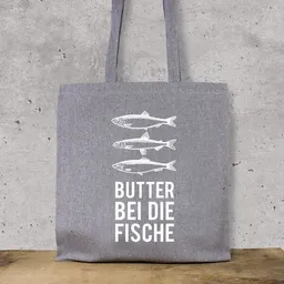 Bow & Hummingbird Bow & Hummingbird Baumwoll-Beutel "Butter bei die Fische" – Produktbild 1 von 1
