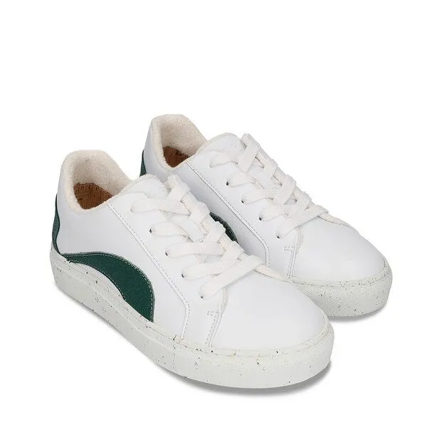 Nae Vegan Shoes Nae Vegan Shoes NAE - Berlin Low Top Sneaker aus Apfelleder und Piñatex, Grün, – Produktbild 2 von 4