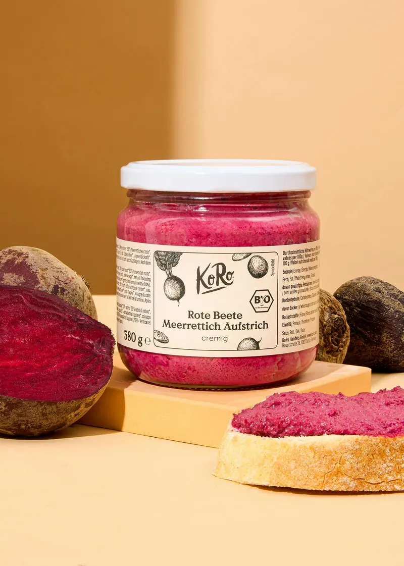 KoRo Bio Rote Bete Meerrettich Aufstrich 6 x 380 g – Produktbild 2 von 5