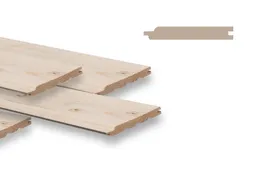 woodstore24 Fassadenverkleidung aus Fichte/ Tanne - Massivholz, 12,5 x 96 mm, Schrägprofil, A-Sortierung (PE = 10 Stk.) - Länge 4,20 m – Produktbild 1 von 1
