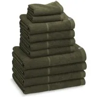 Kushel Towels Kushel Towels The Family Set - Handtuch SET aus Biobaumwolle und Holzfaser, Moss green, – Produktbild 1 von 1