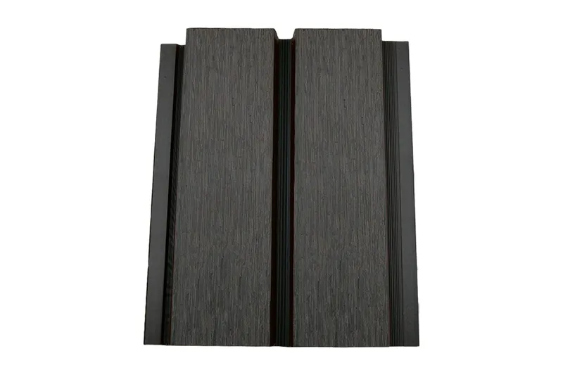 woodstore24 Fassadenverkleidung aus WPC Coextrusion, 33 mm (S) x 140 mm (B / Deckbreite) x 390 cm (Länge), dunkelgrau, Oberfläche: gebürstet matt (Serie WE56) – Produktbild 1 von 1