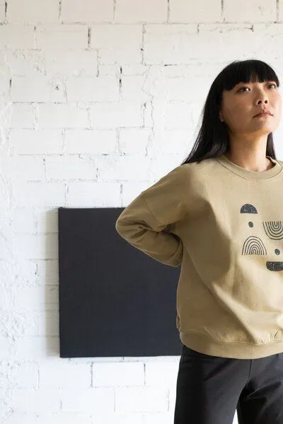 TIRALAHILACHA TIRALAHILACHA Gabriela sweatshirt, Beige, – Produktbild 3 von 4