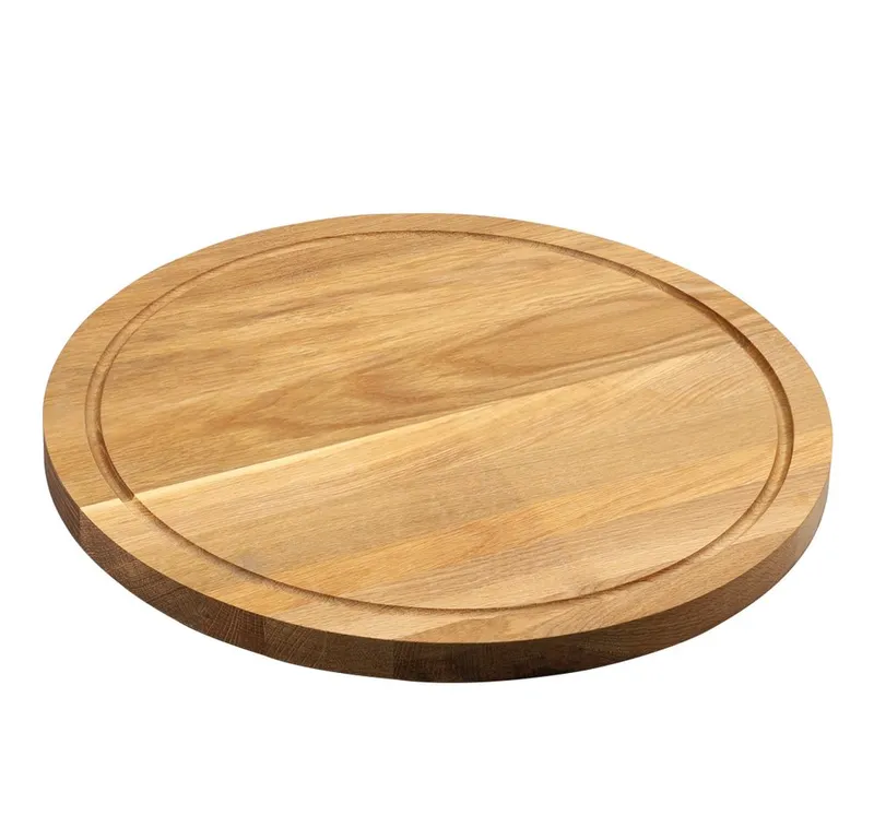 Kesper Kesper Schneidebrett Brett aus Eichenholz, FSC, Eichenholz, (1-St), mit Saftrille, Beige, – Produktbild 1 von 3