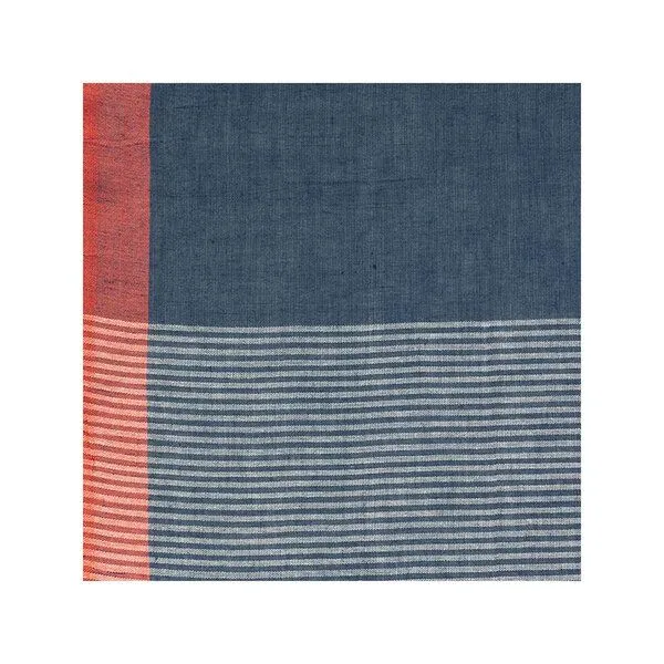 CONTIGO Fairtrade CONTIGO Fairtrade Schal HANDWEAVE aus Biobaumwolle, 200 x 75 cm, Marine dunkelblau-rot, – Produktbild 2 von 2
