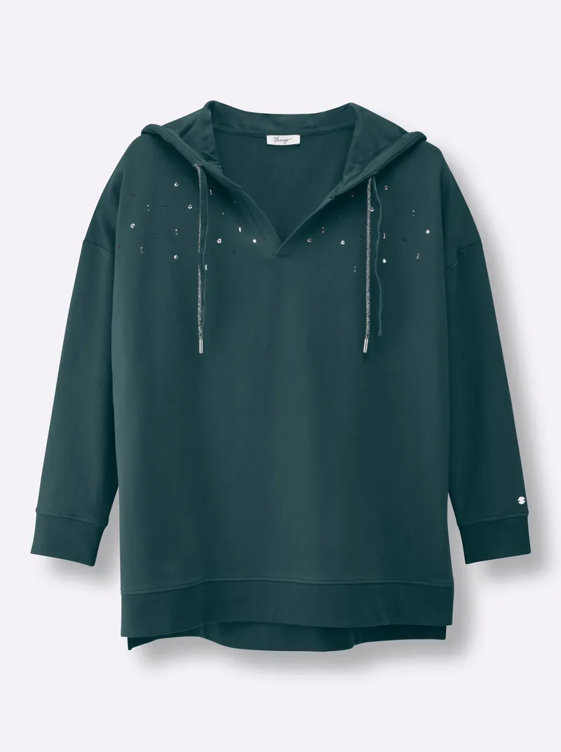 sheego Kapuzensweatshirt, Kirsche, – Produktbild 1 von 2