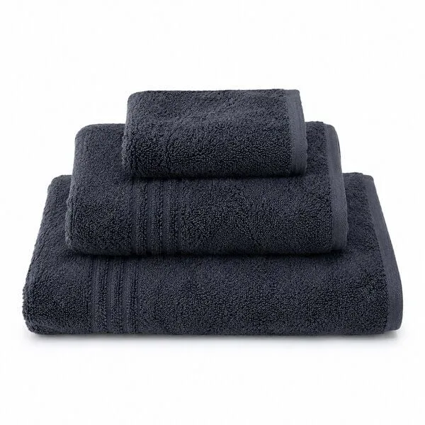 Bruno Barella Bruno Barella Handtücher aus Bio-Baumwolle – 30x50, 50x100 & 70x140 cm – einzeln oder als Set erhältlich, Anthrazit grau, – Produktbild 1 von 2