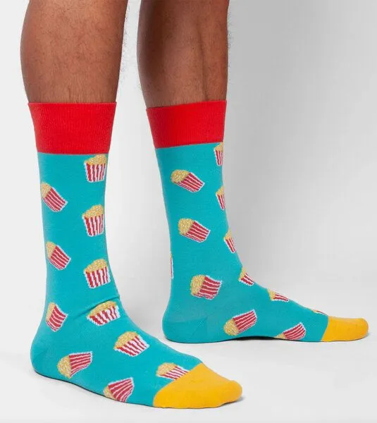 DillySocks DillySocks Socken Movie Nights aus Biobaumwoll-Mix, Blau, – Produktbild 2 von 3