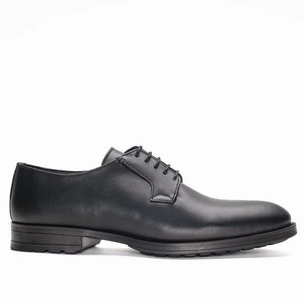 Nae Vegan Shoes Nae Vegan Shoes NAE Mikel Black- vegane Blucher- Schuhe mit runder Fußspitze – Produktbild 1 von 4