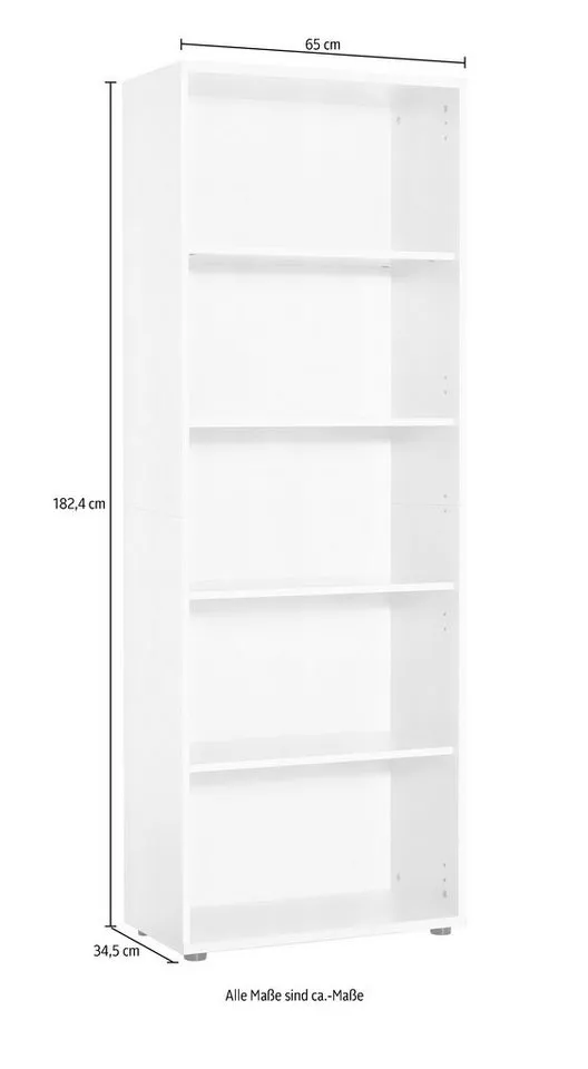 Schildmeyer Aktenregal Serie 200, Aktenschrank, Made in Germany, B: 65 cm, Solide Verarbeitung - Dieses Produkt ist in Deutschland gefertigt, Weiß, – Produktbild 1 von 3