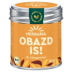 Herbaria Herbaria Bio-Gewürzmischung "Obazd is!" für Käsegerichte, 80 g – Produktbild 2 von 2