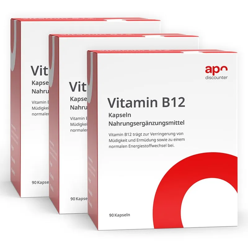 apodiscounter Vitamin B12 Kapseln von apodiscounter – Produktbild 2 von 3