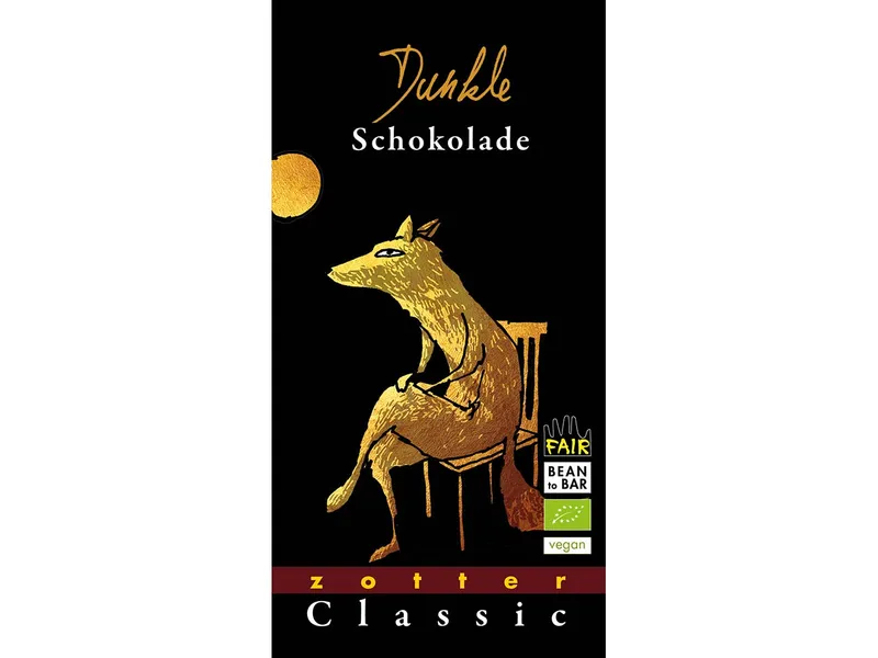 Zotter Zotter Bio-Schokolade 'Classic' mit indiv. gestalteter Banderole dunkle Schokolade 70 g – Produktbild 1 von 1