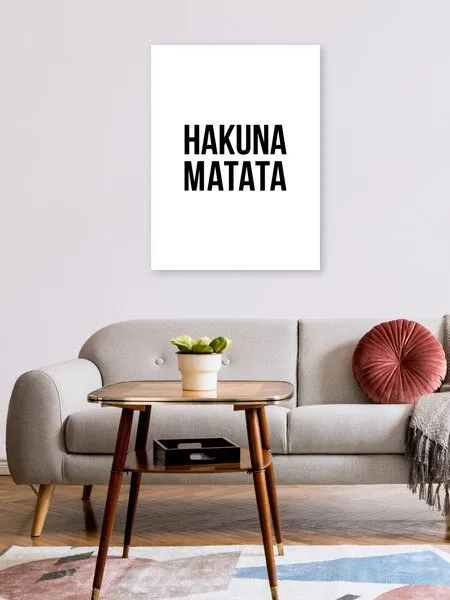 Photocircle Photocircle Poster / Leinwandbild - Hakuna Matata No6 – Produktbild 2 von 4
