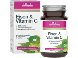 GSE GSE Bio-Tabletten Eisen & Vitamin C Complex, 60 Stück – Produktbild 1 von 1