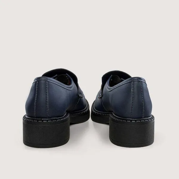 AGAZI AGAZI DIANE - 3 in 1 corn leather loafers (vegan, plant-based), Navy blue, – Produktbild 3 von 3