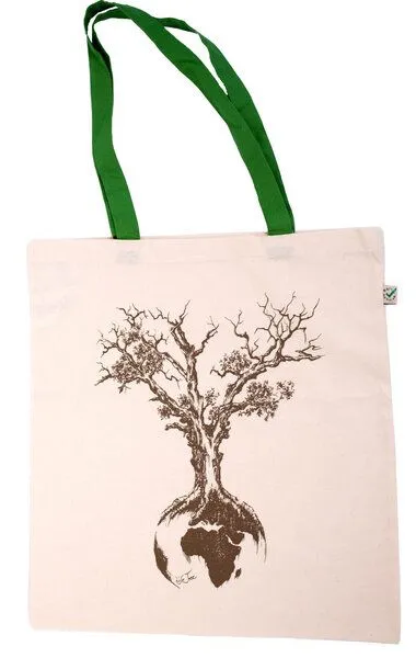 Life-Tree Life-Tree Tasche aus Biobaumwolle Fairwear für in Grün/Blau/Burgund/Rot, Natur, – Produktbild 1 von 2