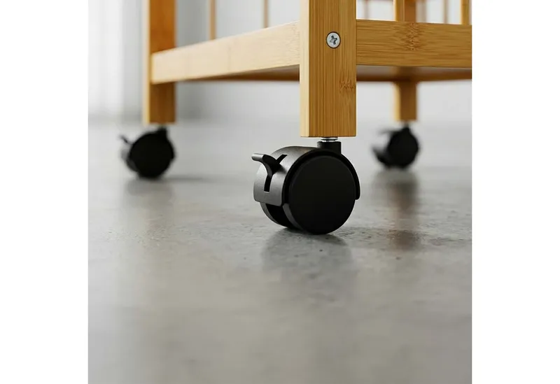 RELAXDAYS RELAXDAYS Küchenwagen Servierwagen Bambus, (1 St), Braun, – Produktbild 5 von 5
