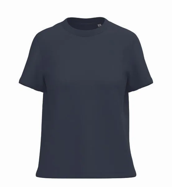 Greenspired Greenspired Damen Basic T-Shirt aus 100 % Bio-Baumwolle – weicher Jersey, 180 g/m², Navyblau, – Produktbild 1 von 1