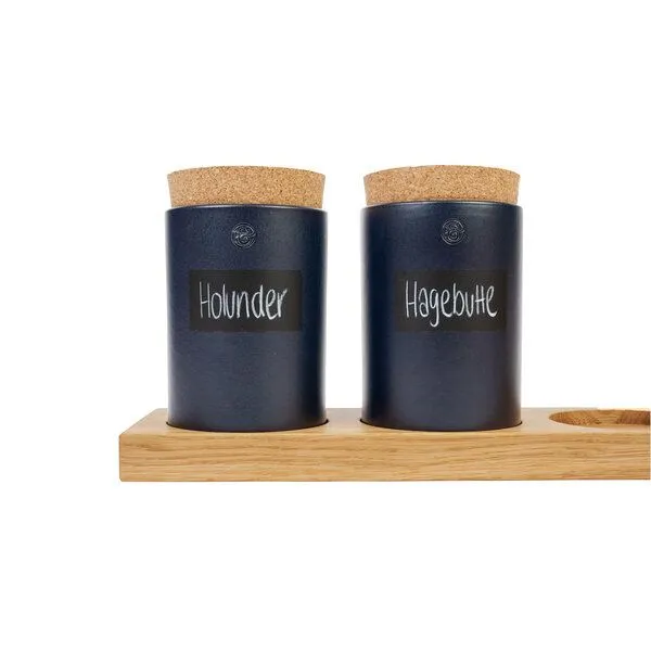 klotzaufklotz klotzaufklotz Vorratsdosenregal Eiche, Brown, – Produktbild 3 von 8