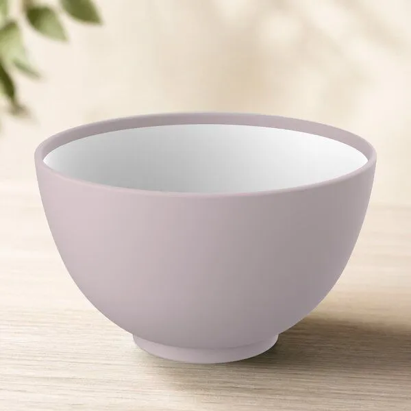 elasto elasto Müslischale aus Kunststoff, Flieder/weiß, – Produktbild 1 von 4